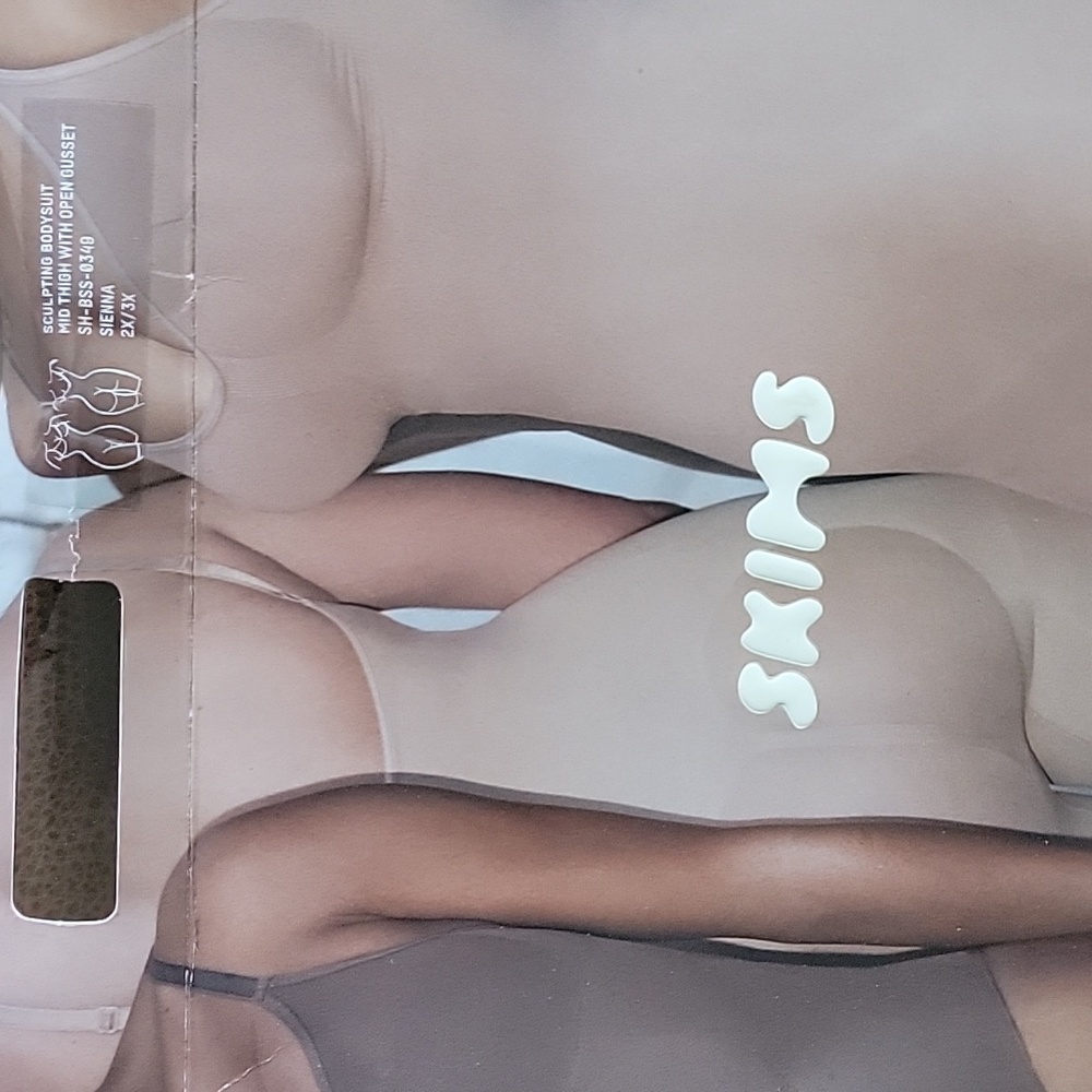 NEW SKIMS Sculpting Bodysuit - Sienna. SZ 2X/3X Chart In Photo